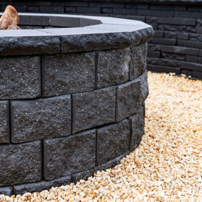 Natural impressions Duostone - Graphite - Fire Pit