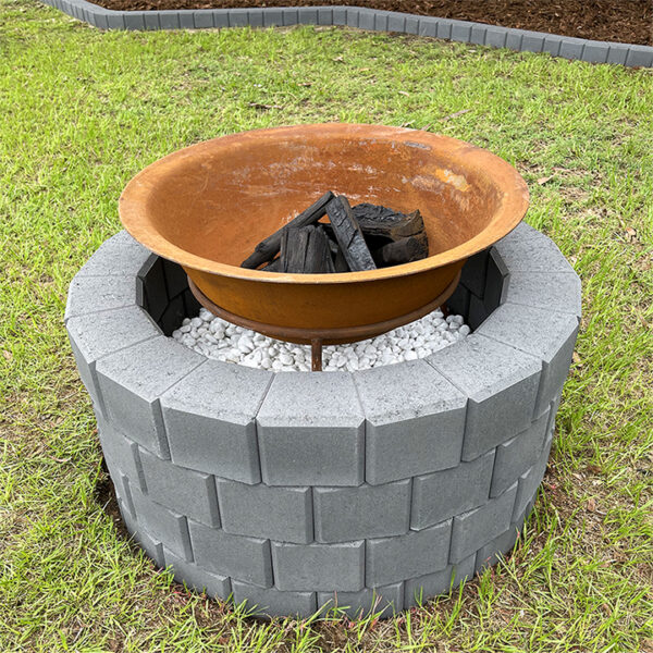 Edge Stone Fire Pit - Charcoal