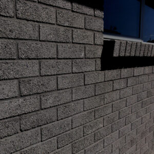 Exposed Premium Bricks - Eco Ebony Exposed with Black Mortar